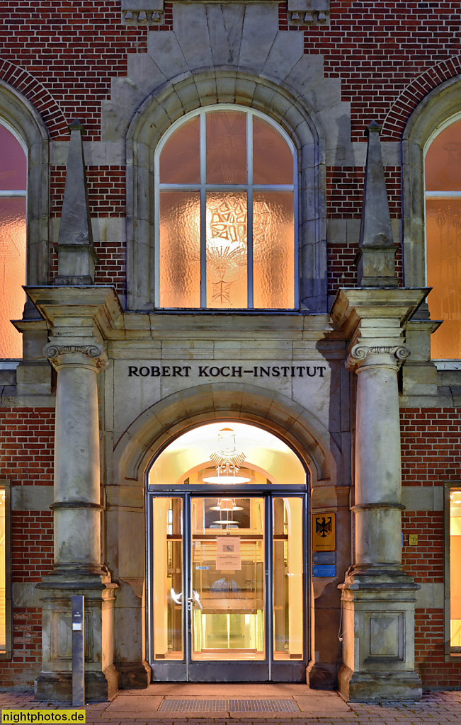 Berlin Wedding Robert-Koch-Institut Hauptgebäude. Erbaut 1897-1900 von Baumeister Habelt und Mehner als Königlich Preussisches Institut für Infektionskrankheiten