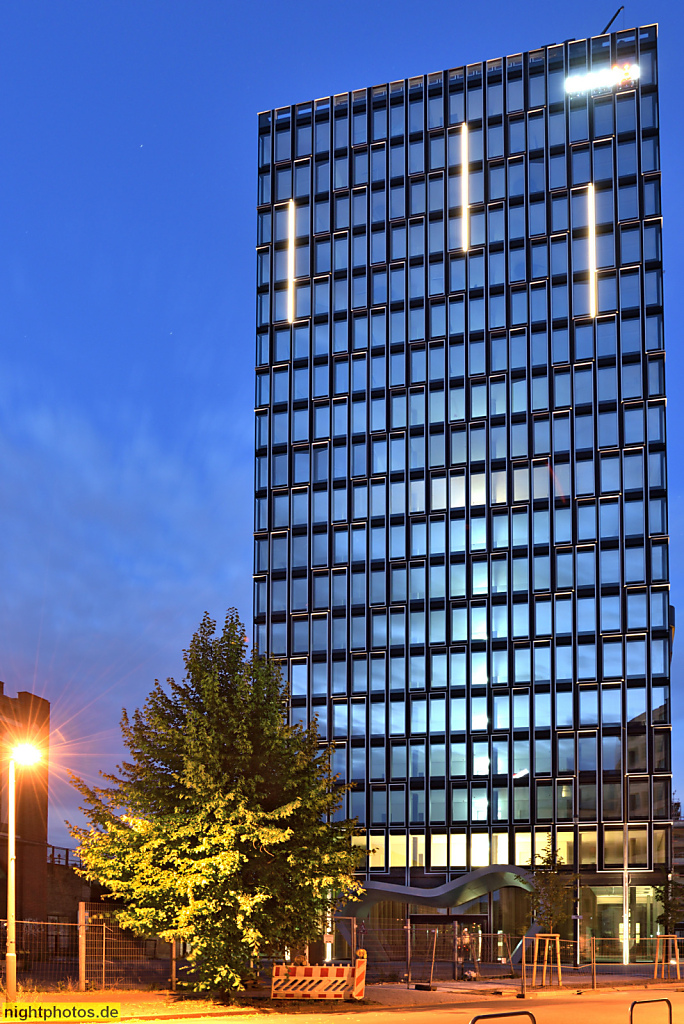 Berlin Friedrichshain Spreeturm erbaut 2017-2020 von Eike Becker Architekten am Postbahnhof
