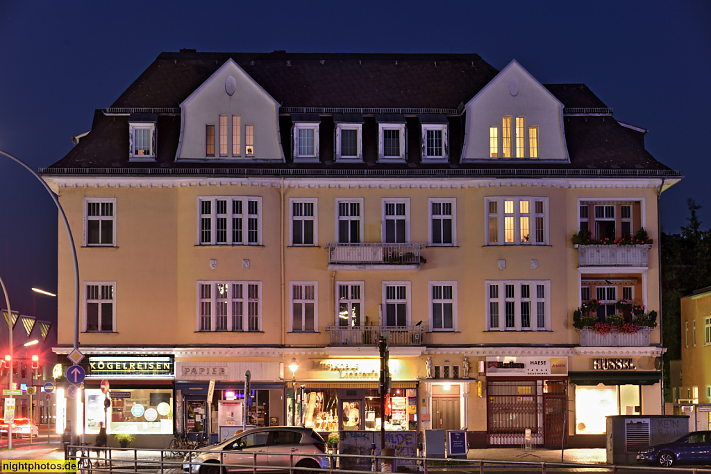 Berlin Lichterfelde Kranoldplatz Miets- und Geschäftshaus erbaut 1907-1908 von Albert Teutsch fuer Bäckermeister Eduard Krause