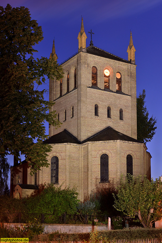 Berlin Wannsee Kirche am Stölpchensee erbaut 1858-1859 von Friedrich August Stüler für König Friedrich Wilhelm IV.