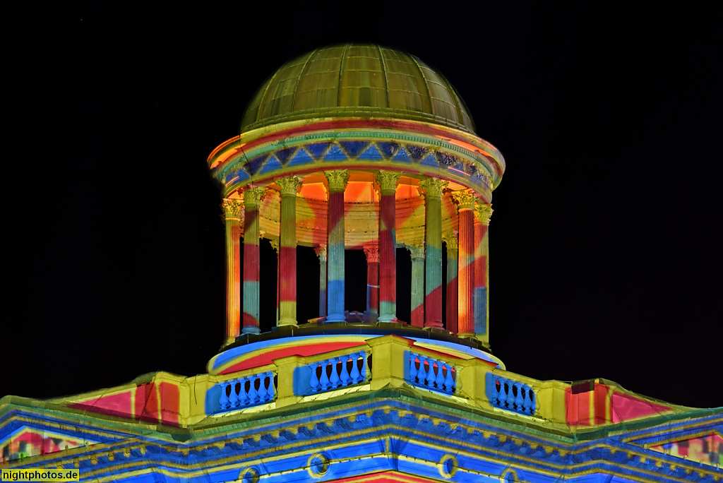 Berlin Charlottenburg Museum Berggruen erbaut 1851-1859 als Gardekaserne des Regiments 'Garde du Corps' von Architekt Friedrich August Stüler. Festival Of Lights 2020
