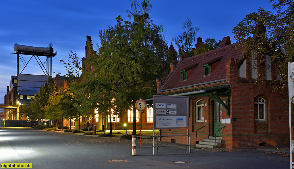 Berlin Borsigwalde Gewerbegebiet am Eichborndamm. Erbaut 1906-1907 von Alfred Kühn als Deutsche Waffen- und Munitionsfabriken (DWM)