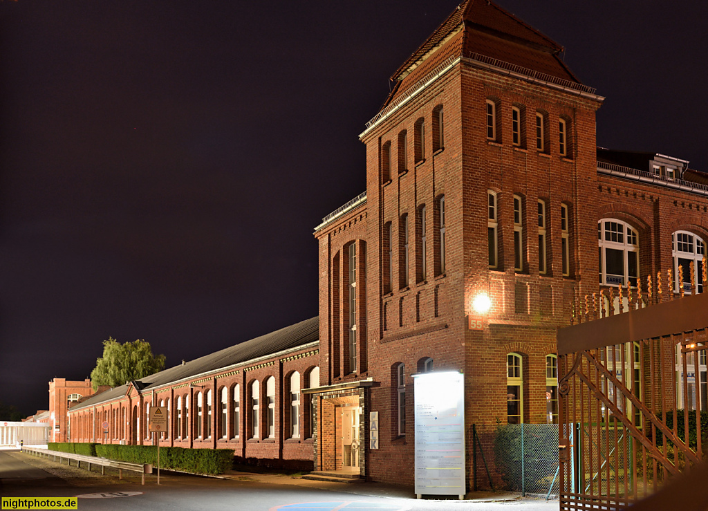 Berlin Borsigwalde Gewerbegebiet am Eichborndamm. Erbaut 1906-1907 von Alfred Kühn als Deutsche Waffen- und Munitionsfabriken (DWM)