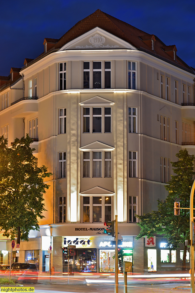 Berlin Wilmersdorf Eckhaus erbaut 1910 Brandenburgische Strasse 37 Paulsborner Stasse