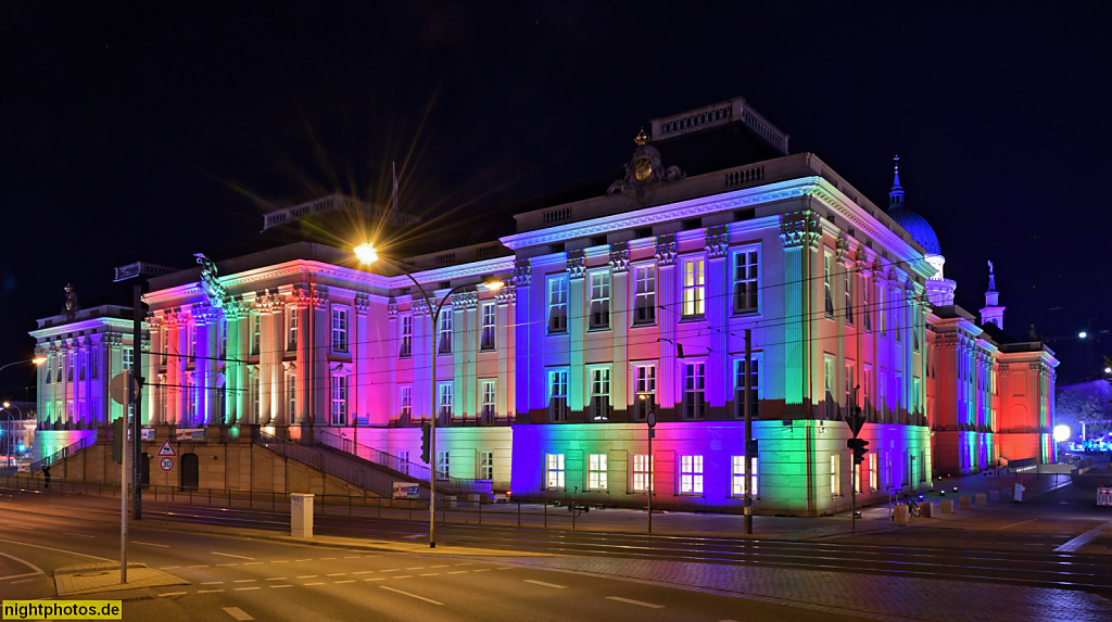 Potsdam Landtag erbaut 1751 als Stadtschloss von Georg Wenzeslaus von Knobelsdorff. Rekonstruiert 2014 von Architekt Peter Kulka
