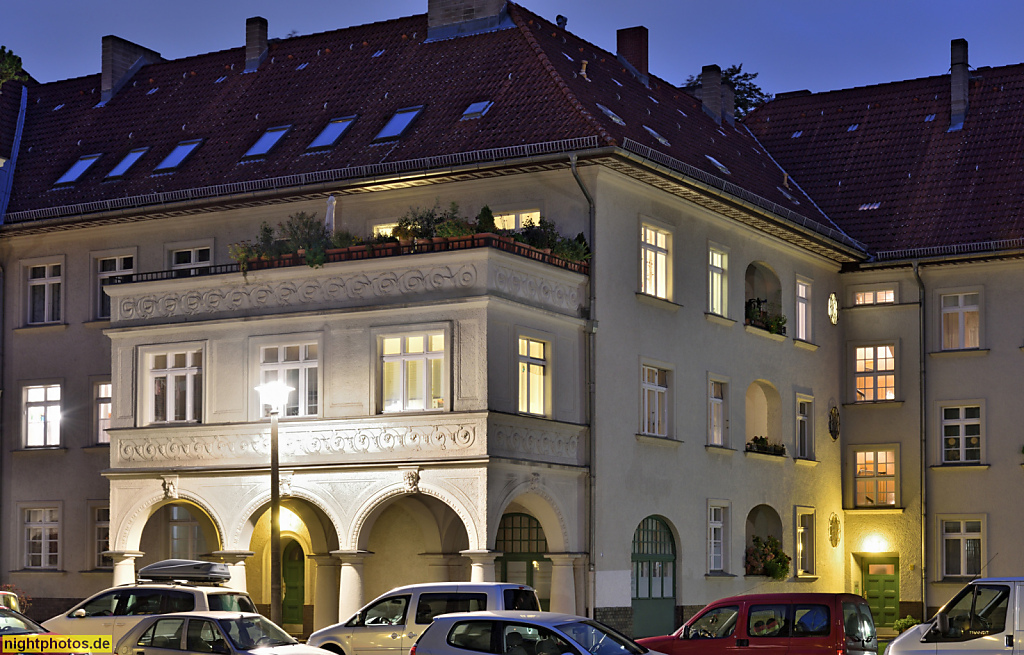 Berlin Pankow Wohnanlage Paracelsusstrasse erbaut 1924-1927 von Carl Fenten und Rudolf Klante für Pankower Heimstätten GmbH