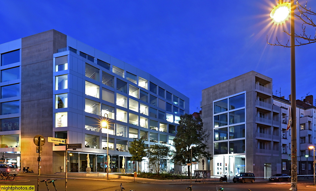 Berlin Mitte Suhrkamp Haus erbaut 2018-2020 von Bundschuh Architekten an der Rosa-Luxemburg-Strasse