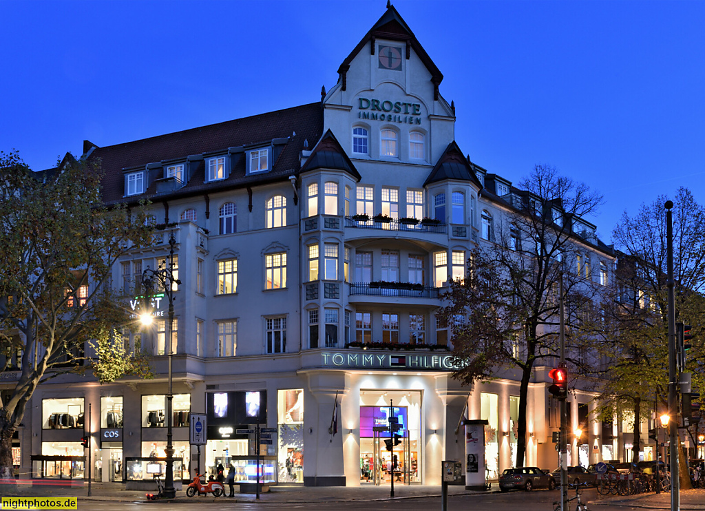 Berlin Charlottenburg Mietshaus mit Ladenlokal erbaut 1895-1896 von Heinrich Mittag und Heinrich Seeling. Kurfürstendamm 217