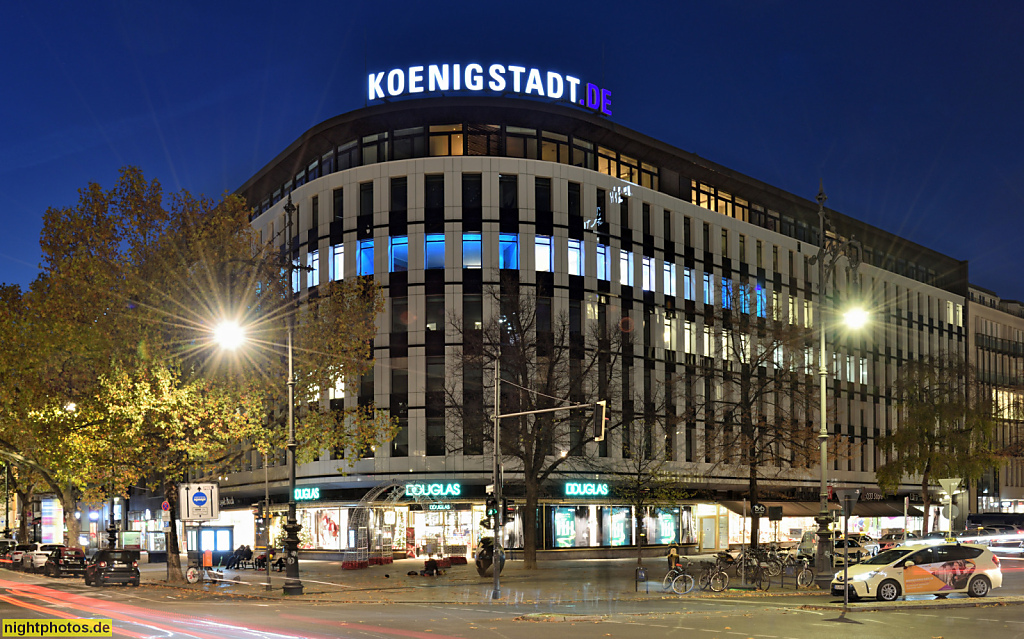 Berlin Charlottenburg Geschäftshaus Königstadt erbaut 1954 von Paul Schwebes für Königstadt Gesellschaft für Grundstücke und Industrie mbH. Kurfürstendamm 33