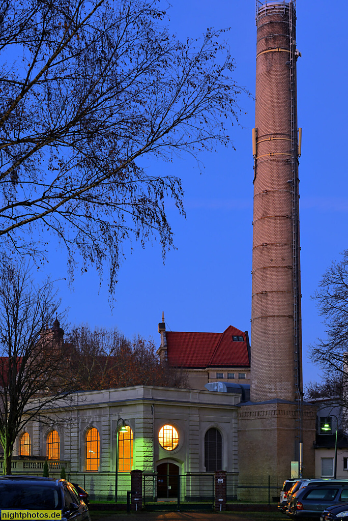 Berlin Pankow Heizwerk Görschstrasse. Erbaut 1909-1910 von Carl Fenten Rudolf Klante und Eilert Franzen zur Versorgung der benachbarten Gemeindeschule. Saniert 2009-2010 durch HB Architekten