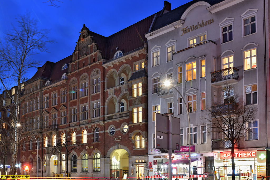 Berlin Schöneberg. 'Bricks' Stadtquartier. Erbaut ab 1901 von Otto Spalding Wilhelm Tuckermann Louis Ratzeburg als Postamt. Renaissancegiebel. Sanierung 2020 von Graft Architekten. Hauptstrasse 27-28