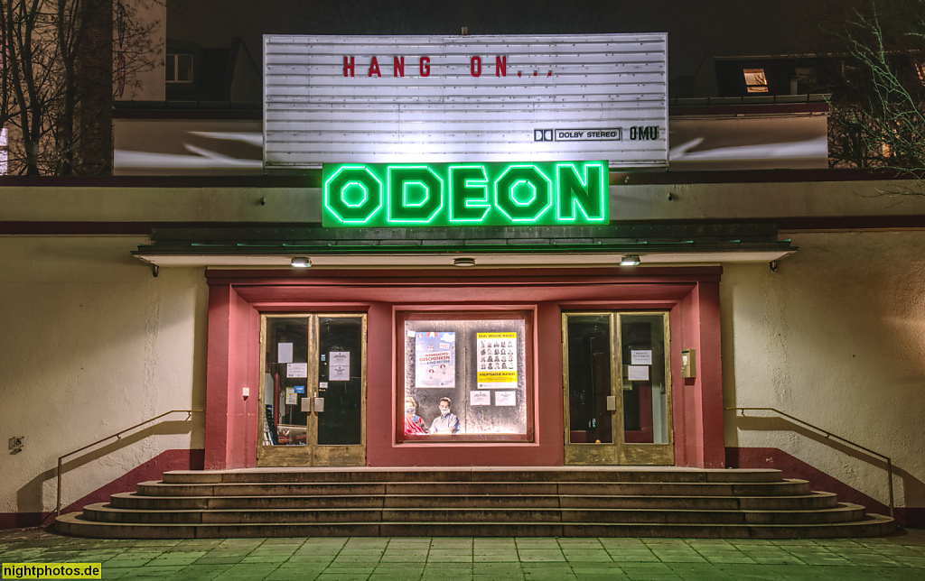 Berlin Schöneberg. Kino Odeon. Seit 1951 Sylvia Filmbühne. Seit 1982 Yorck-Kinogruppe. Seit 1985 als Odeon. Hauptstrasse 116