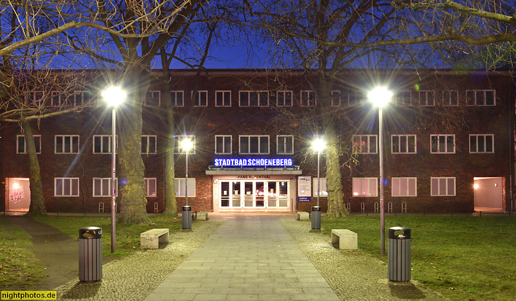 Berlin Schöneberg. Stadtbad erbaut 1928-1931 von Stadtbaurat Heinrich Lassen. Hauptstrasse 38-39