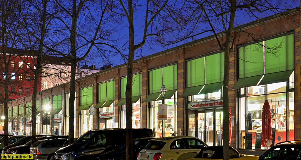 Berlin Kreuzberg. Marheineke Markthalle erbaut 1892 von Hermann Blankenstein und August Lindemann als Markthalle XI. Modernisierter Wiederaufbau 1950