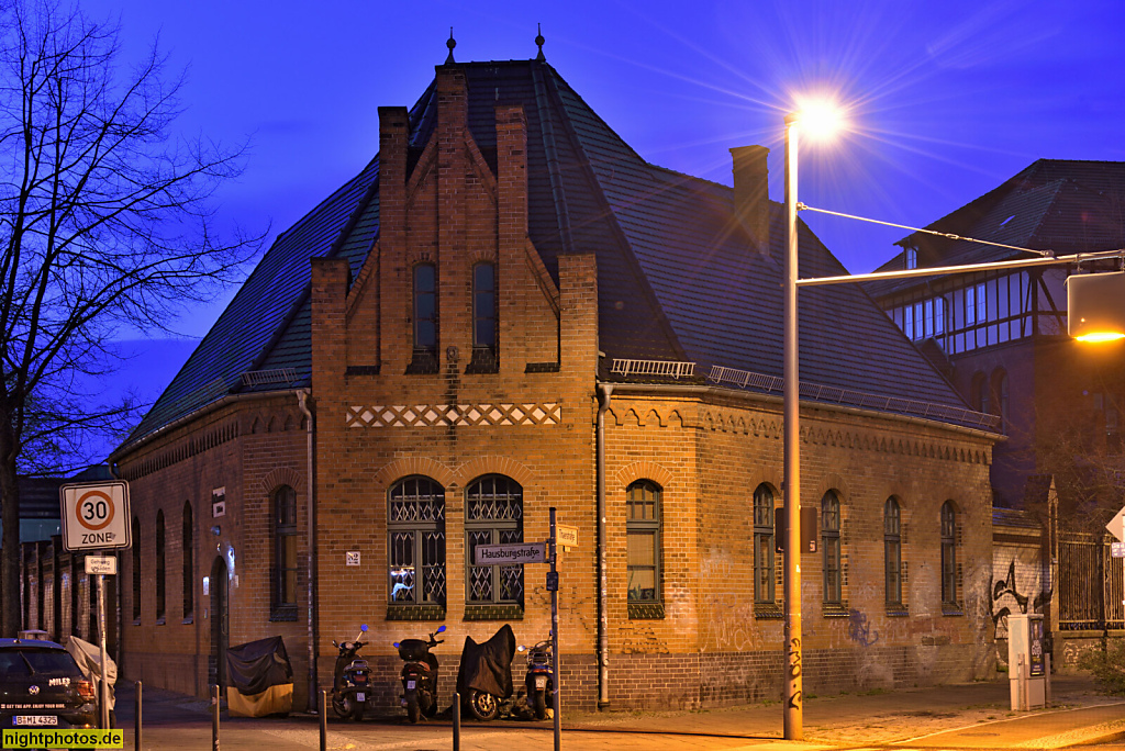 Berlin Prenzlauer Berg. Erbaut 1895-1899 von August Lindemann als Straßenreinigungsdepot der Erweiterung des Zentralvieh- und Schlachthof Thaerstrase Ecke Hausburgstrase 32