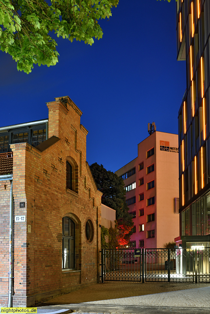 Berlin Schöneberg. EUREF-Campus des ehemaligen Gaswerk Schöneberg. Reglerhaus erbaut 1898 von Schulz und Schlichting. Neubau Haus 4-5