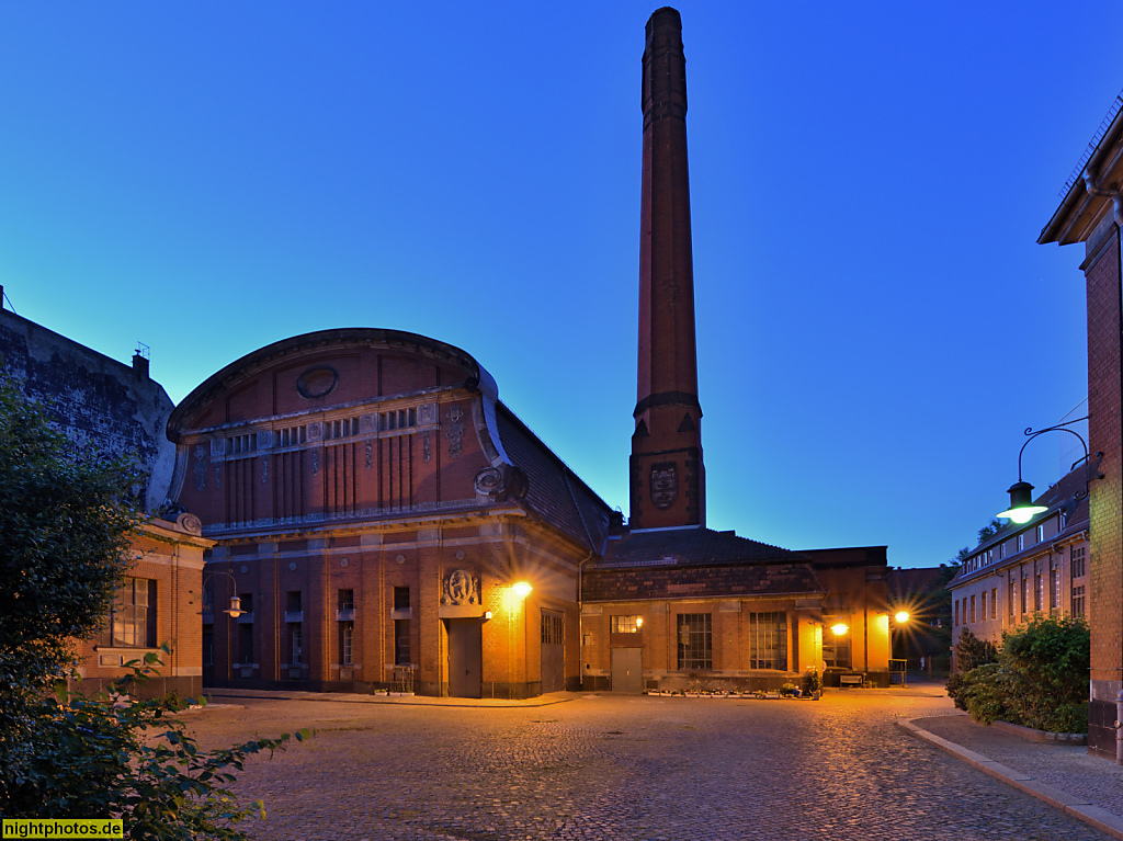 Berlin Prenzlauer Berg. Abwasser Pumpstation Radialsystem XI erbaut 1906-1908 von Stadtbauinspektor Meier und Architekt Hösel. Technisch modernisiert 2002. Erich-Weinert-Strasse 131-131A