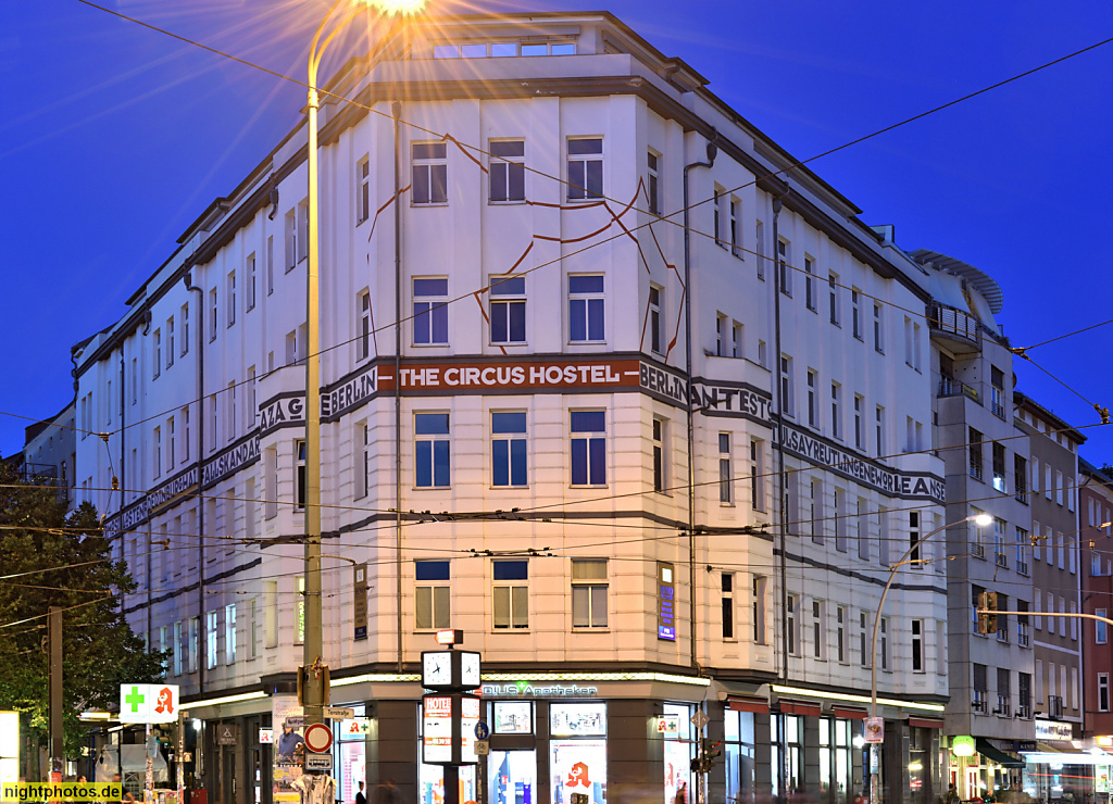 Berlin Mitte Rosenthaler Platz Ecke Weinbergsweg. The Circus Hostel