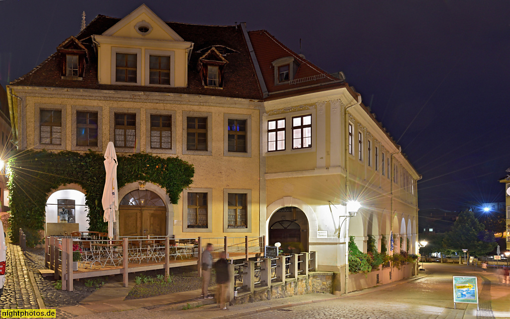 Görlitz. Restaurant Bierblume mit eigener Brauerei. Erbaut ab 1726 als barockes Wohnhaus mit Arkaden. Neissstrasse 8