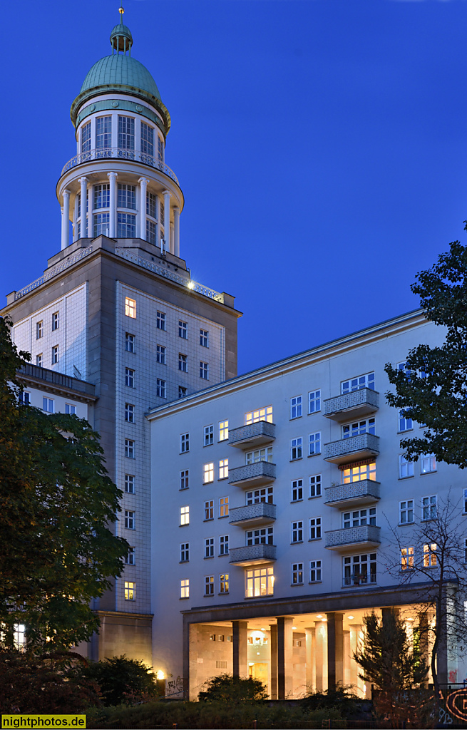 Berlin Friedrichshain. Turmhaus am Frankfurter Tor erbaut 1952-1956 vom Entwurfskollektiv Hanns Hopp