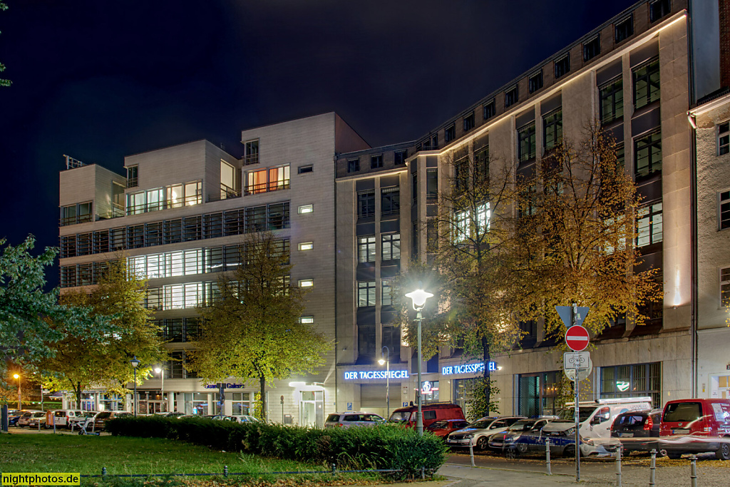 Berlin Kreuzberg. Verlagshaus des 'Tagesspiegel' am Askanischen Platz 3 seit 2009. Erbaut 1899-1901 von Karl Janisch als Siemens Konzernverwaltung. Vereinfachte Erneuerung 1952 und 2002. Von 1953-1961 Flüchtlingsheim 'Heim Dunant'
