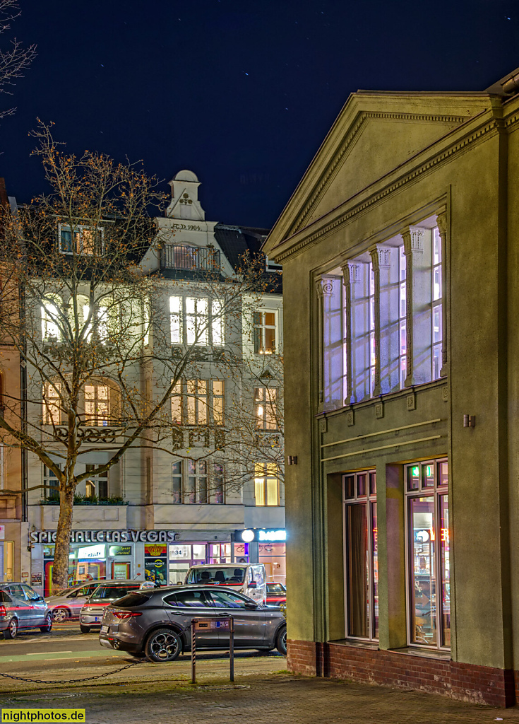 Berlin Friedenau. Atrium 44 Event Space mit Tanzschule. Erbaut 1912-1913 von Albert Paeseler als Werkstattgebäude der Goerzhöfe für die Optische Anstalt C. P. Goerz. Rheinstrasse 44