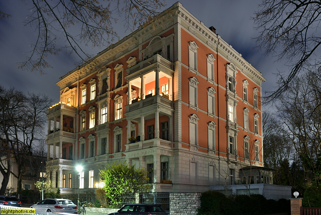 Berlin Steglitz. Mietshaus erbaut 1889-1890 von Julius Klein. Wrangelstrasse 10