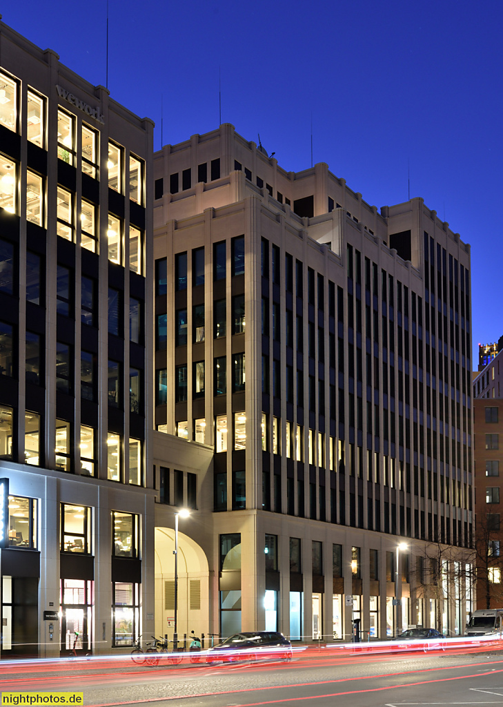 Berlin Kreuzberg. Stresemannquartier erbaut 2015-2017 von Bernd Albers Architekten und Rainer Schmidt Landschaftsarchitekten als Bürogebaeude. Stresemannstraße 123