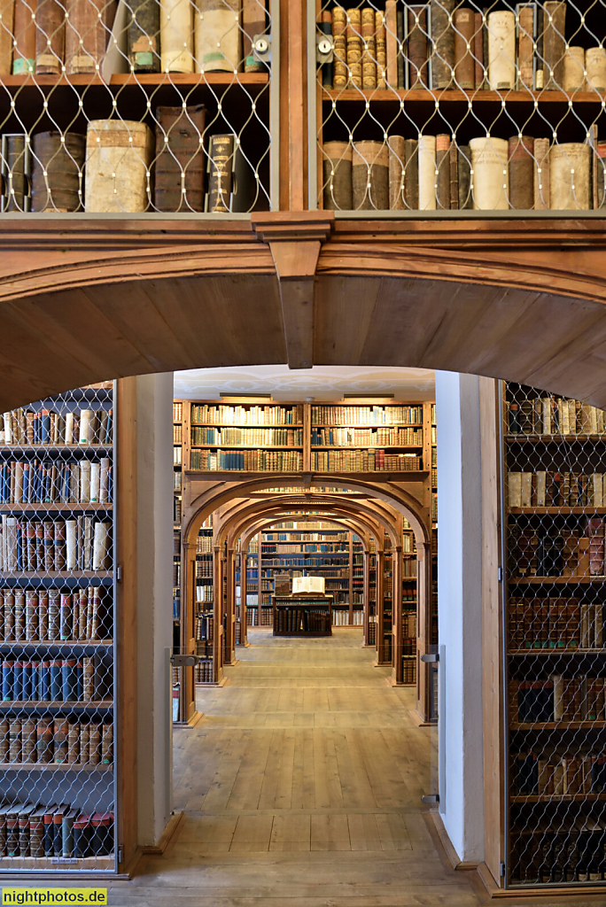 Görlitz. Barockhaus Neissstrasse 30. Kulturhistorisches Museum seit 1951. Erbaut 1727-1729 von Ratsbaumeister Samuel Suckert und Oberlandbaumeister Johann Friedrich Karcher. Historische Bibliothek