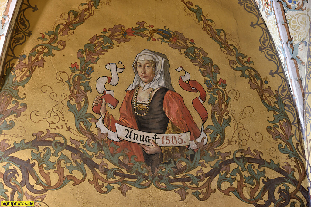 Meissen. Kurfürst August Zimmer mit Zellengewölbe. Albrechtsburg gegründet 929-931 von König Heinrich I. Erbaut 1471 durch Baumeister Arnold von Westfalen