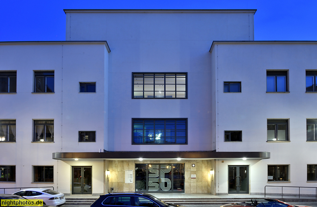 Berlin Mitte. Forum an der Museumsinsel. 'Das Bauhaus'. Erbaut 1931-1933 von Heinrich Wolff als Frauenklinik im modernen 'International Style'. Modernisiert 2012-2015 von David Chipperfield. Ziegelstrasse 15-18