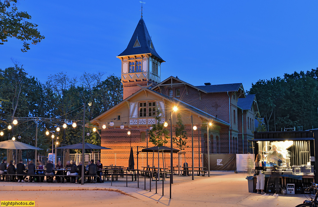 Berlin Treptow. Spreepark Art Space. Erstbau 1837-1869 als 'Eierhäuschen'. Wiederaufbau nach Brand 1891-1892 von Baumeister Karl Frobenius. Saniert 2017-2023 von DHL-Architekten Detlev-Höink-Langguth