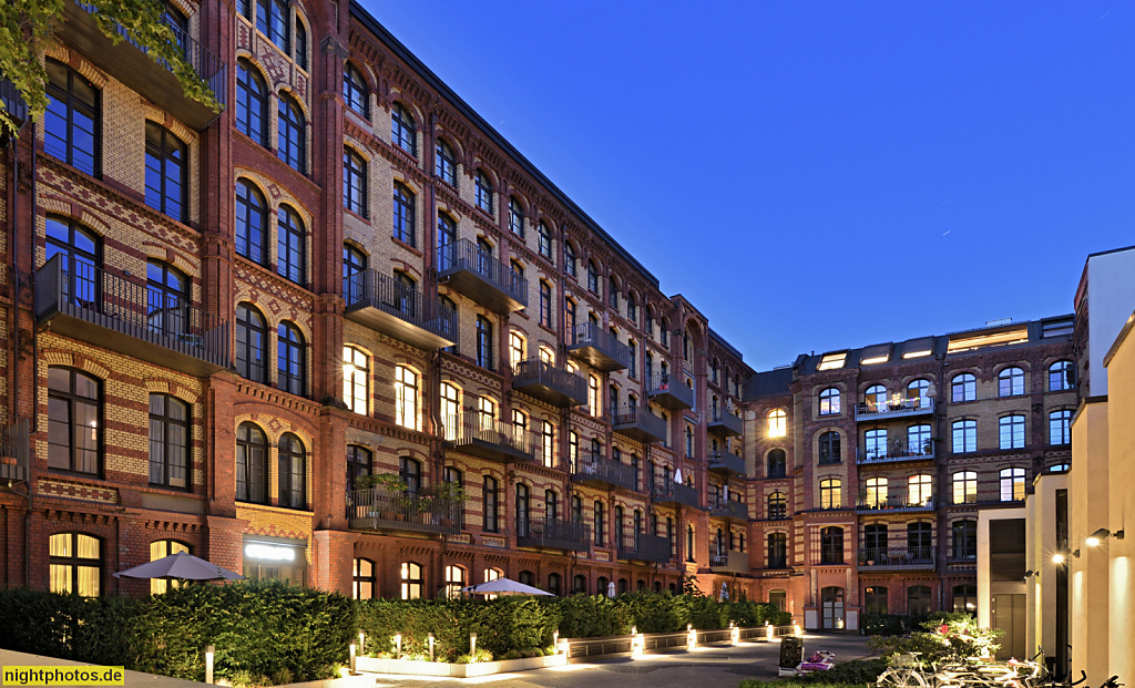 Berlin Mitte Opernlofts. Erbaut 1890-1900 als Großwäscherei. Industriearchitektur. Sanierung und Umbau 2014 von Pott Architects. Zehdenicker Strasse 12B