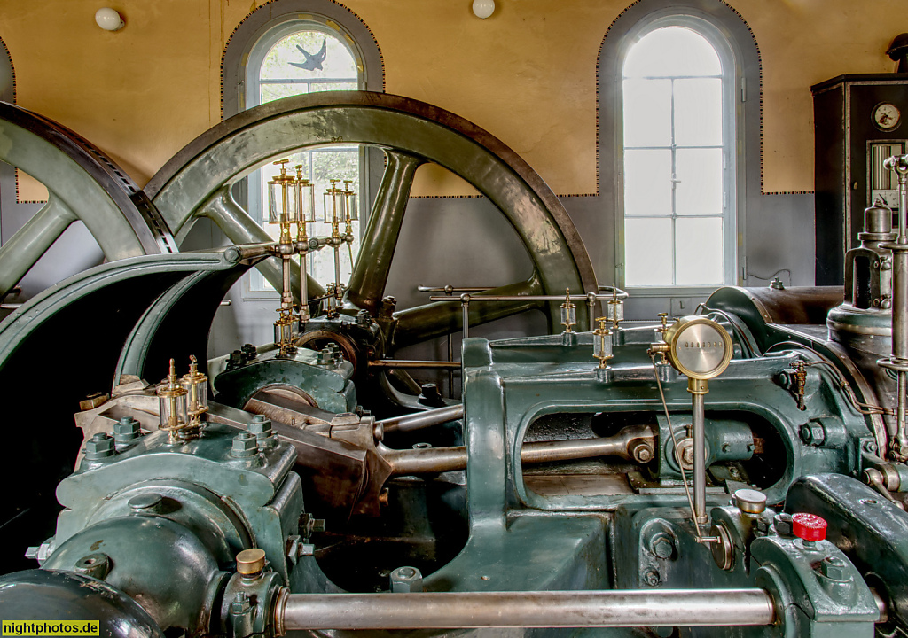 Berlin Grunewald. Maschinenhalle des Wasserwerk Teufelssee. Erbaut 1872 von Hanshent und Schmetzer auf dem heutigen Gelände des Ökowerk Teufelssee