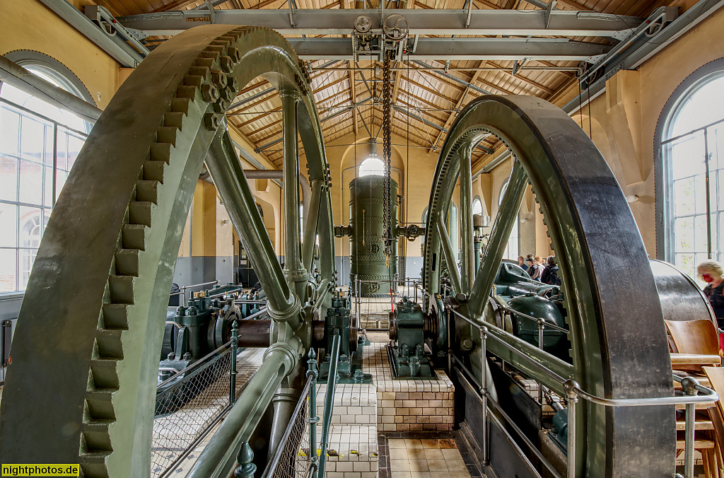 Berlin Grunewald. Maschinenhalle des Wasserwerk Teufelssee. Erbaut 1872 von Hanshent und Schmetzer auf dem heutigen Gelände des Ökowerk Teufelssee