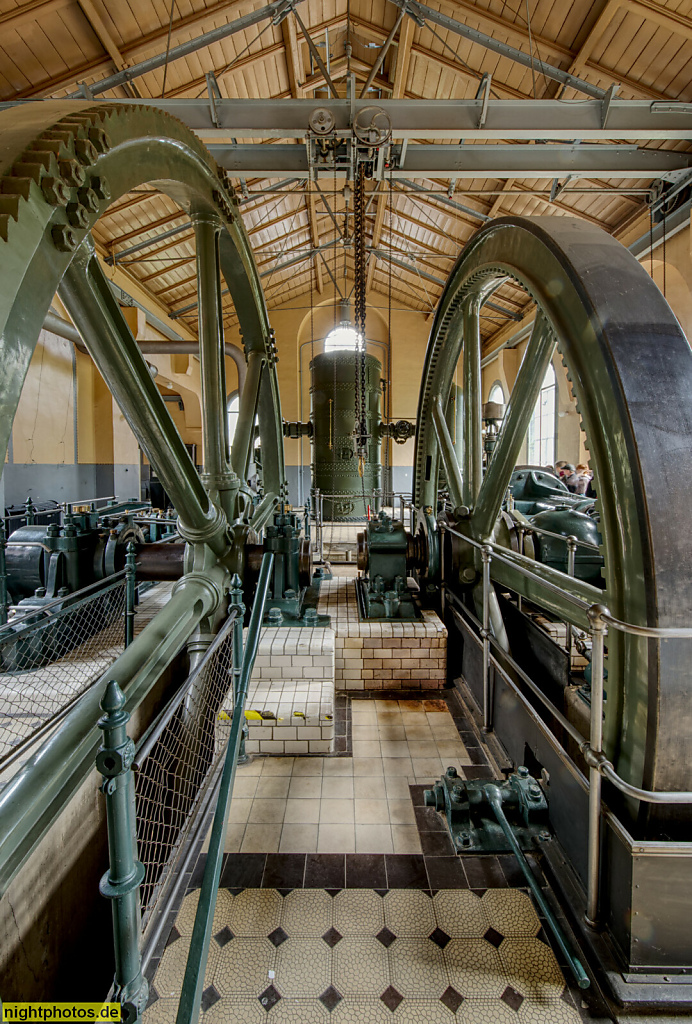 Berlin Grunewald. Maschinenhalle des Wasserwerk Teufelssee. Erbaut 1872 von Hanshent und Schmetzer auf dem heutigen Gelände des Ökowerk Teufelssee
