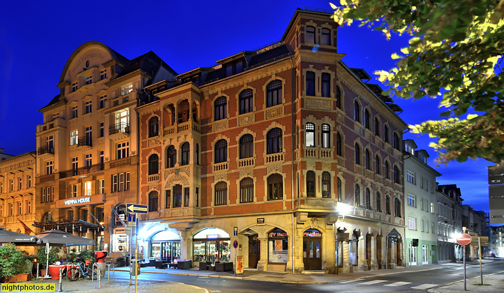 Eisenach. Hotel Vienna House Steigenberger am Karlsplatz 11. Erbaut als Hotel Thüringer Hof. Restaurant Leander. Weinrestaurant Baron