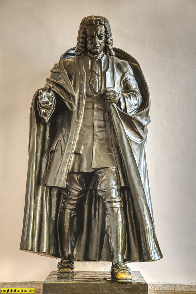 Eisenach. Georgenkirche. Standbild von Johann Sebastian Bach im Vorraum