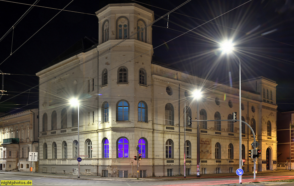 Rostock. Vereinshaus der Societät Rostock maritim. Erbaut um 1850. Seit 1903 Schiffahrtsmuseum. August-Bebel-Strasse 1