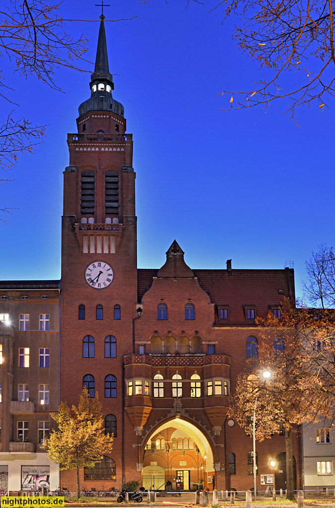 Berlin Prenzlauer Berg. Stadtkloster Segen. Erbaut 1905-1908 als Evangelische Segenskirche von Georg Dinklage, Ernst Paulus und Olaf Lilloe. Schönhauser Allee 161