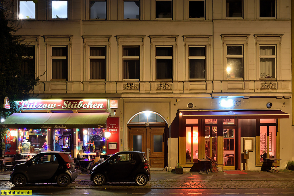 Berlin Tiergarten. Mietshaus Altbau mit Gaststätte Lützow-Stübchen. Lützowstrasse 81