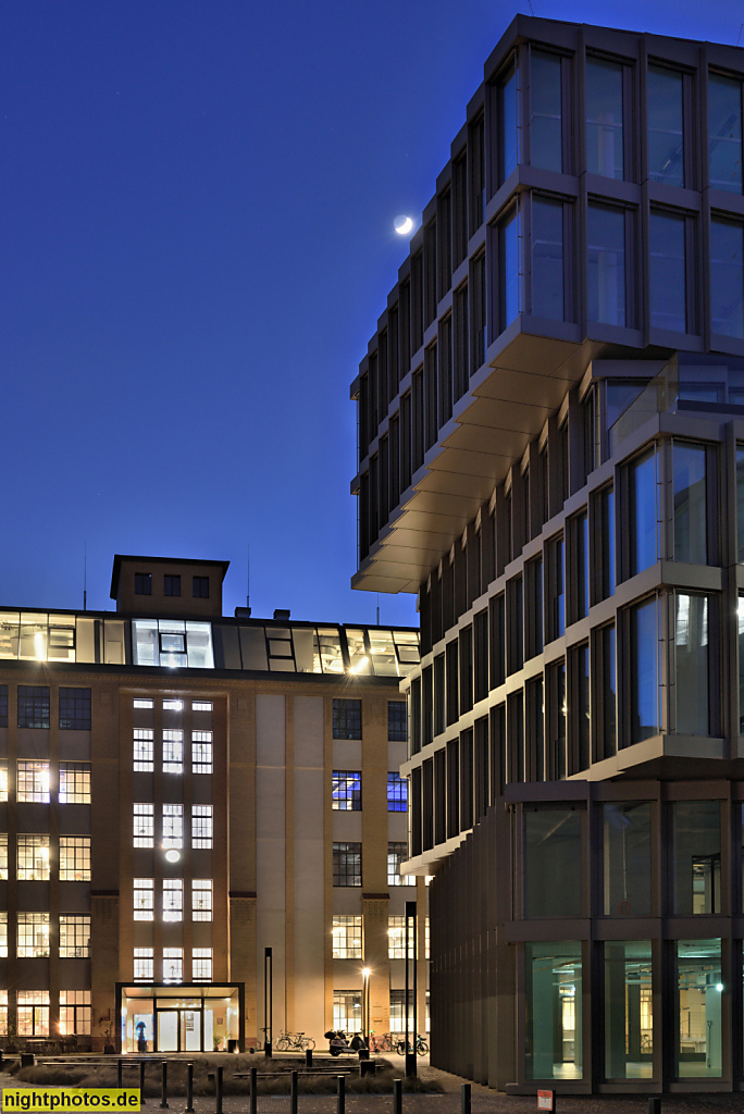 Berlin Mitte. Eiswerk. Co-Working Spaces von Techspace. Erbaut ab 1909 von "Norddeutsche Eiswerke AG". Umbau und Erweiterung 2017-2022 von Graft Architekten