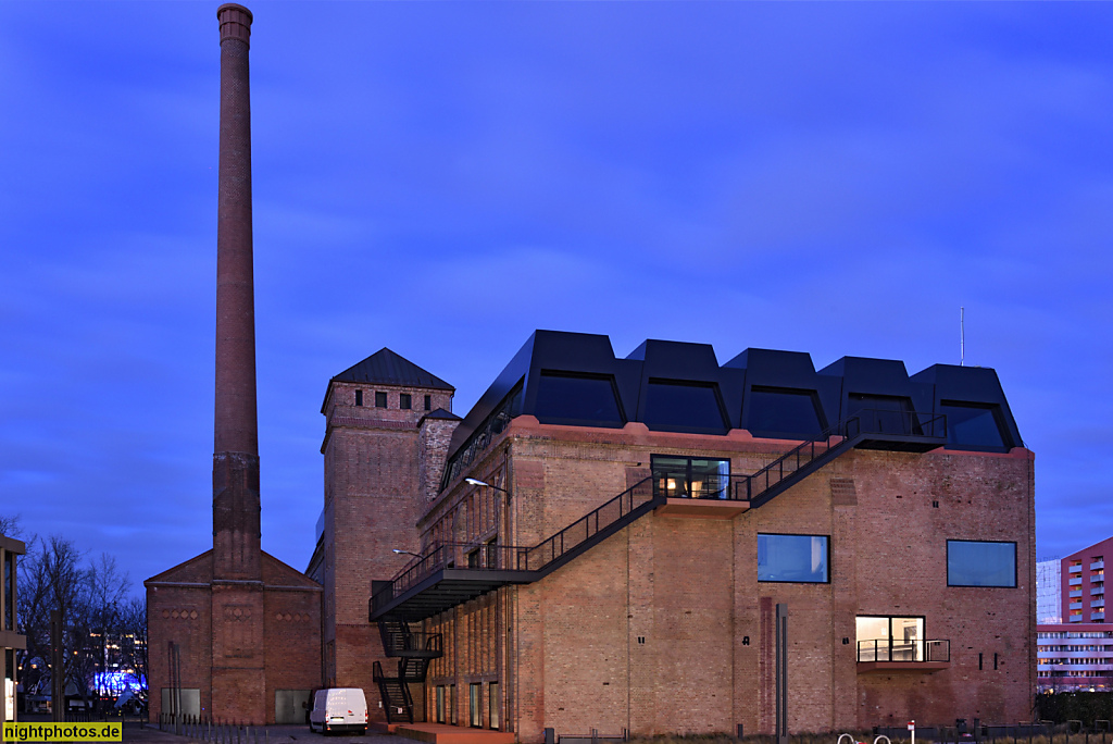 Berlin Mitte. Eiswerk. Alte Eisfabrik. Co-Working Spaces von Techspace. Erbaut ab 1909 von "Norddeutsche Eiswerke AG". Umbau und Erweiterung 2017-2022 von Graft Architekten