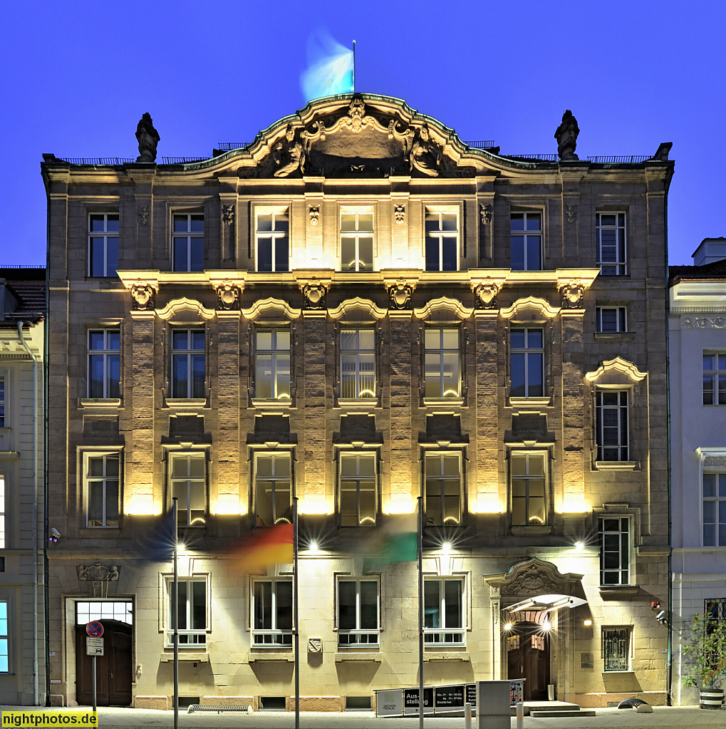 Berlin Mitte. Landesvertretung Freistaat Sachsen. Erbaut 1905 von Reimer und Körte mit neobarocker Fassade für die Berlinische Feuer-Versicherungs-Anstalt. Brüderstrasse 11-12