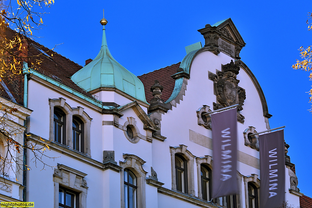 Berlin Charlottenburg. Wilmina Hotel. Erbaut 1896-1897 von Adolf Bürckner und Eduard Fürstenau als Strafgericht Charlottenburg mit Gefängnis. Neorenaissance. Sanierung und Umbau 2022 von Grüntuch Ernst Architekten. Kantstrasse 79