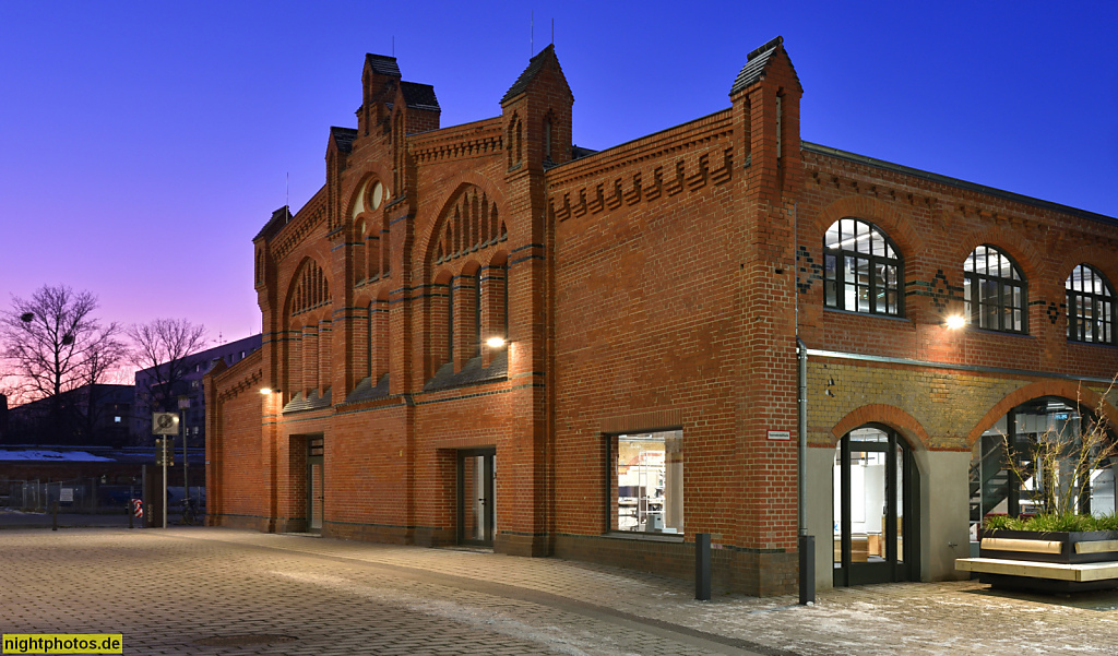 Berlin Prenzlauer Berg. Dstrct Gewerbeareal. Erbaut 1877-1883 von Hermann Blankenstein als Rinderstall im Zentralvieh- und Schlachthof. Saniert 2022 von Gewers Pudewill. Landsberger Allee 104