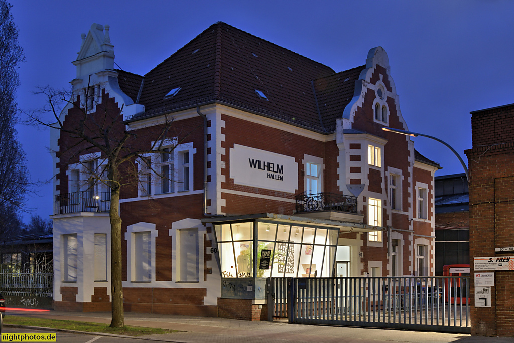Berlin Reinickendorf. Wilhelm Hallen Studios und Event Location. Erbaut 1898-1902 von Christian Friedrich Malingriaux für Maschinenfabrik und Eisengiesserei Carl Schoening GmbH. Verwaltungsgebäude. Kopenhagener Strasse 60-74