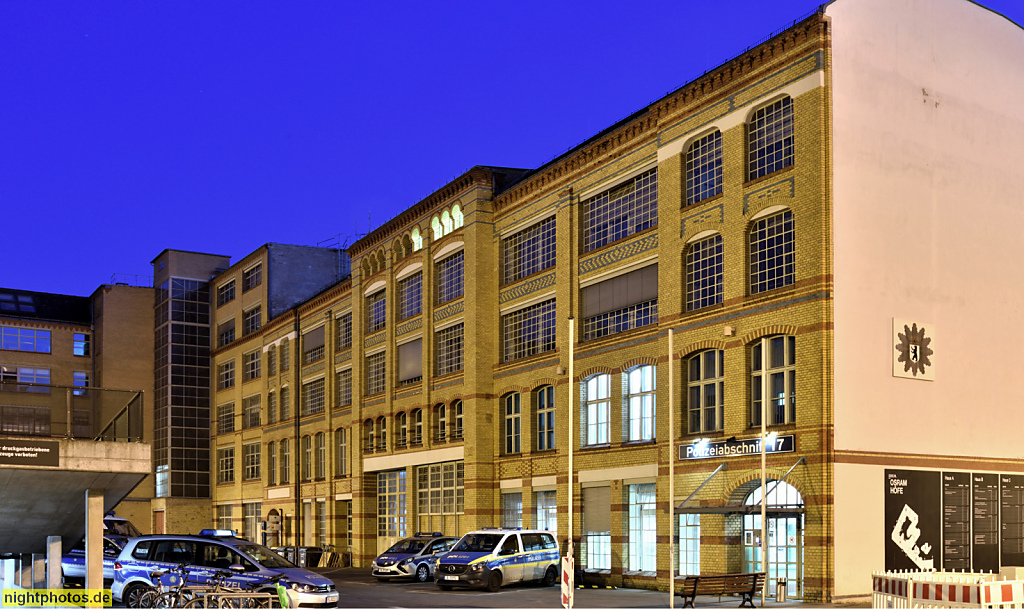Berlin Wedding. Gewerbehof Osram-Höfe. Polizeiabschnitt 17. Erbaut 1904-1906 von Hermann Enders für Bergmann Electricitäts-Werke AG. Oudenarder Strasse 16. Innenhof