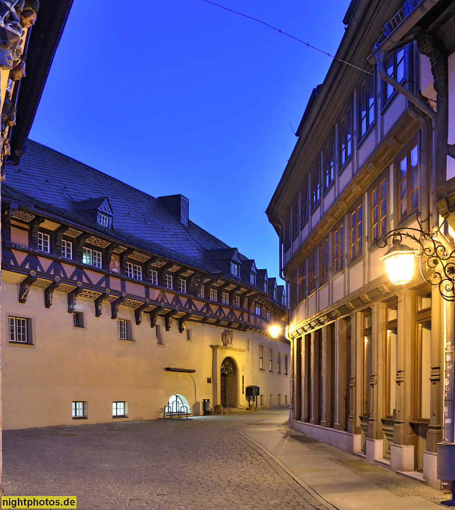Wernigerode. Historische Ratswaage erbaut als Patrizierhaus Schierstedtsches Anwesen im 15. Jhdt neben dem Rathaus an der Klint