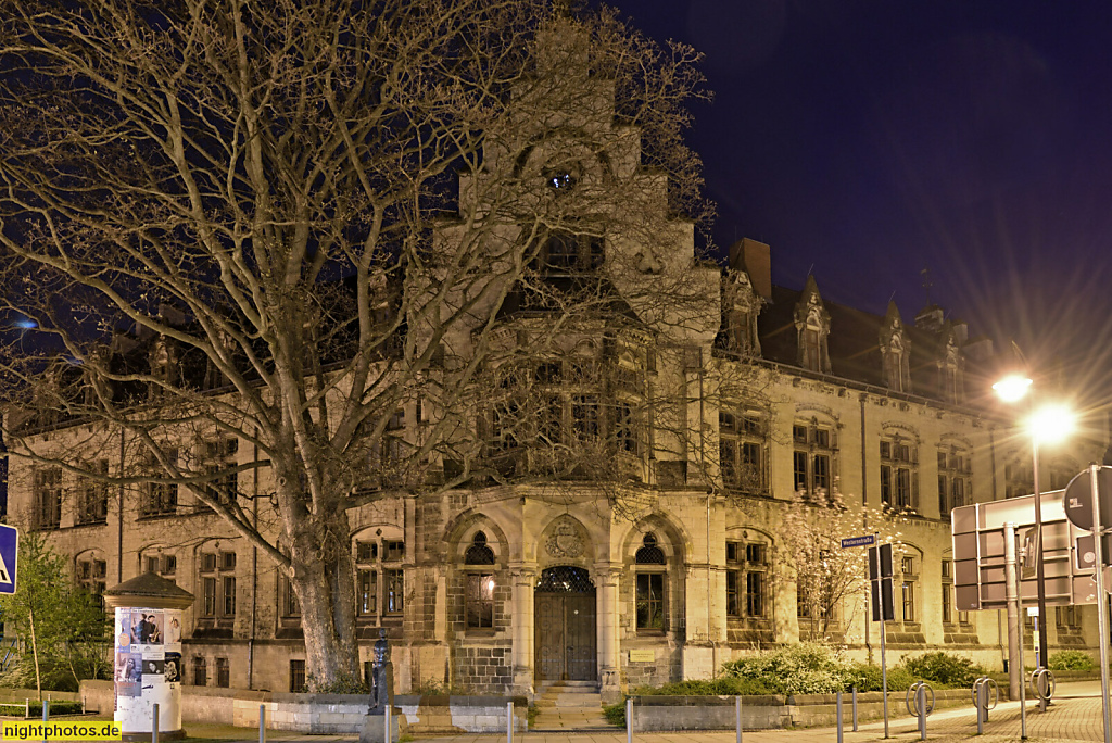 Wernigerode. Gerhart-Hauptmann-Gymnasium. Erbaut 1869-1871 als Gräflich-Stolberg'sches Gymnasium von Ernst Bösser und Carl Frühling für Otto Graf zu Stolberg-Wernigerode. Westernstrasse 29